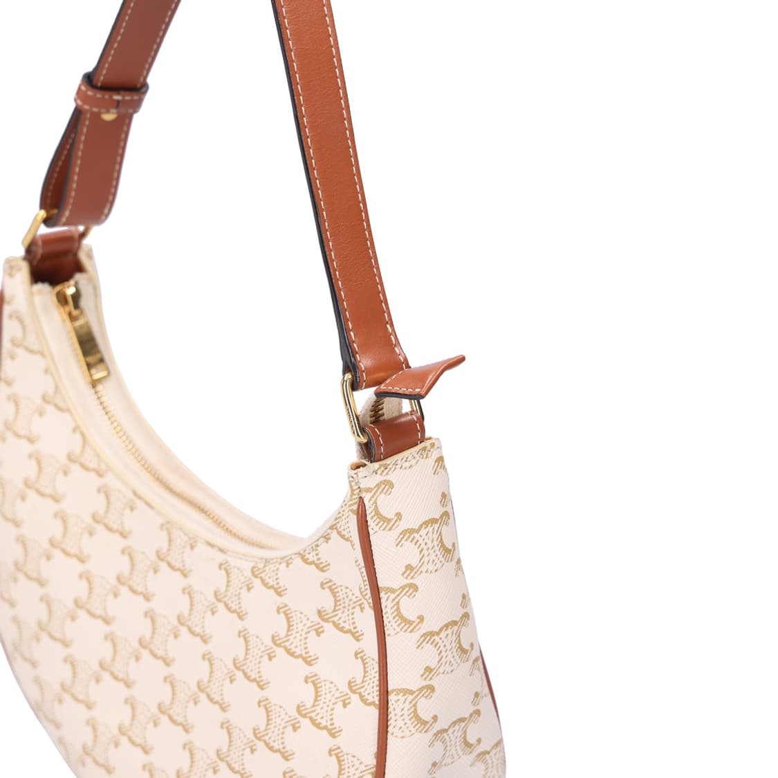 셀린느 193952BZJ 아바 백 트리옹프 캔버스 & 카프스킨 화이트 상품이미지4