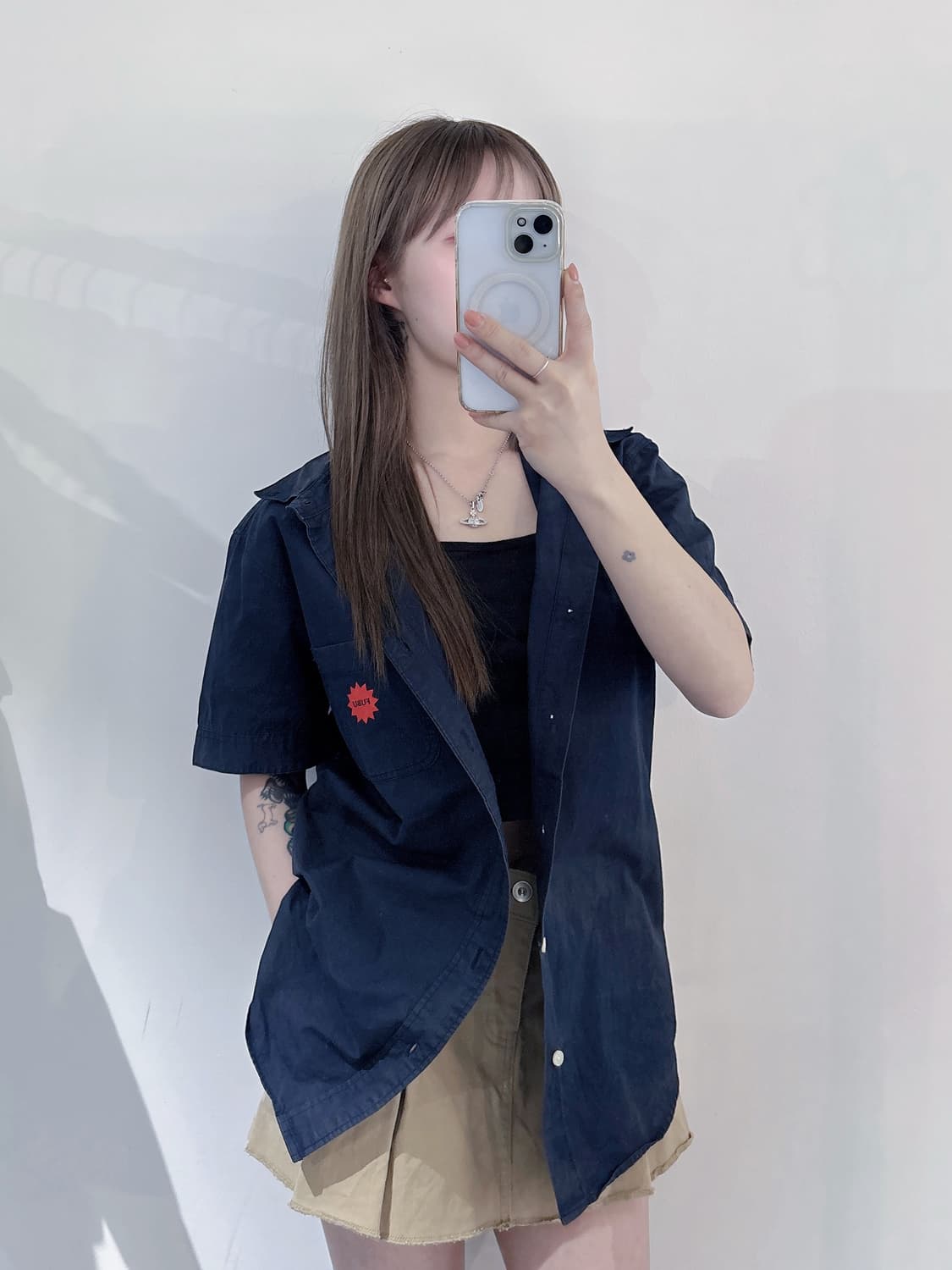 FUBU 후부 패턴 반팔 셔츠 상품이미지1