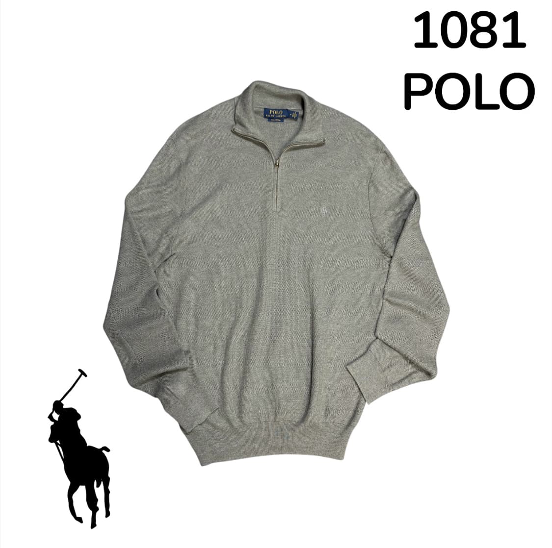 폴로 랄프로렌 신형 니트 반집업 M 상품이미지2