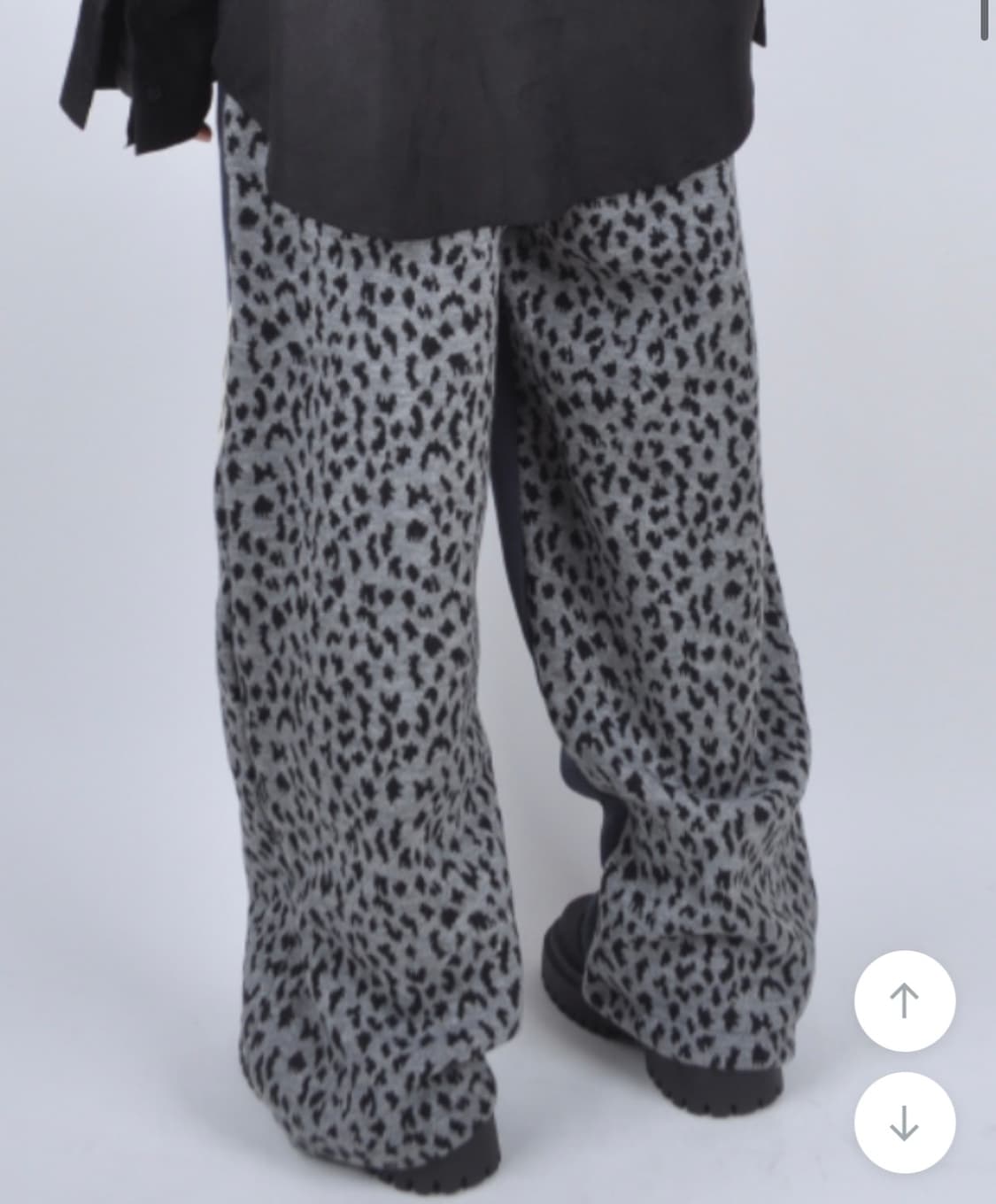 레오파드 기모팬츠 상품이미지2
