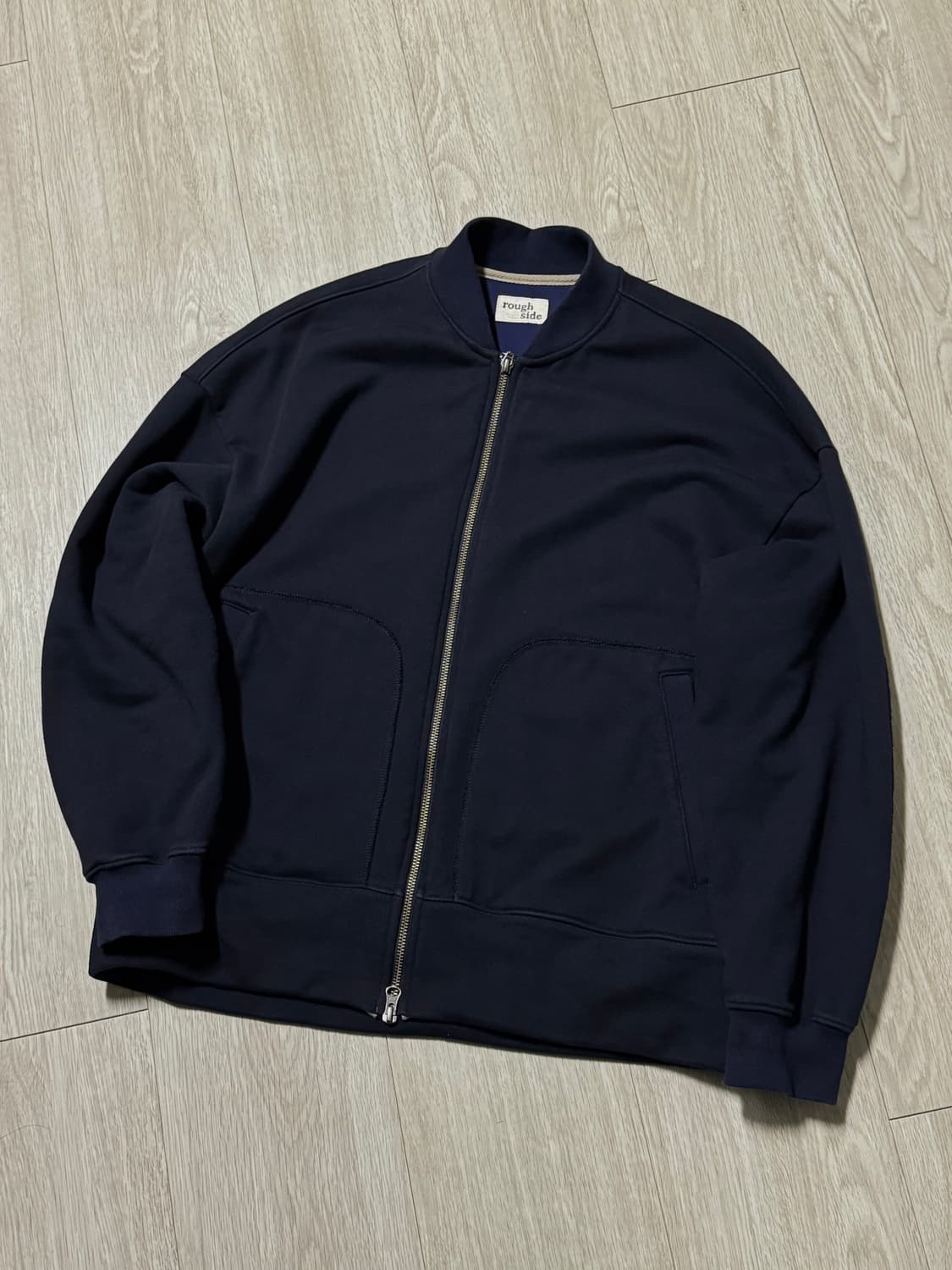 러프사이드 집업 자켓 네이비 (1)사이즈 판매 상품이미지1