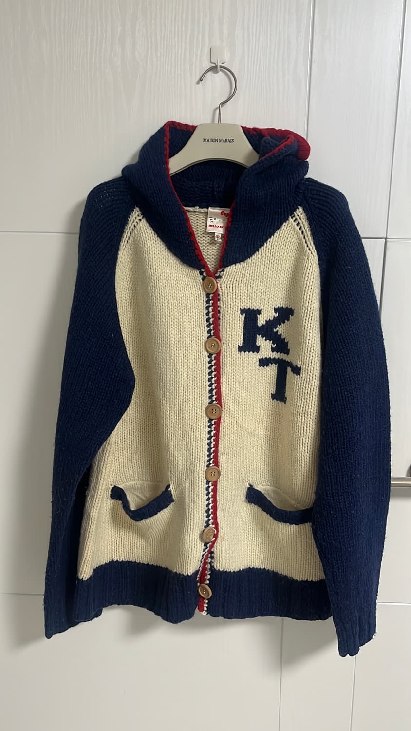 헬로키티 니트 후드 코위찬가디건 3L (44-77 ) 정품 상품이미지5