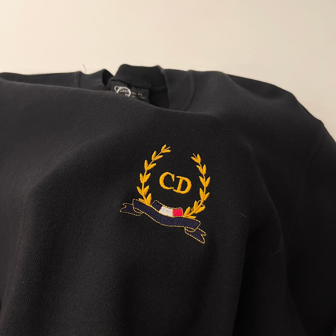 Dior 크리스찬 디올무슈 90‘s 블랙 로고 스웻셔츠 상품이미지4