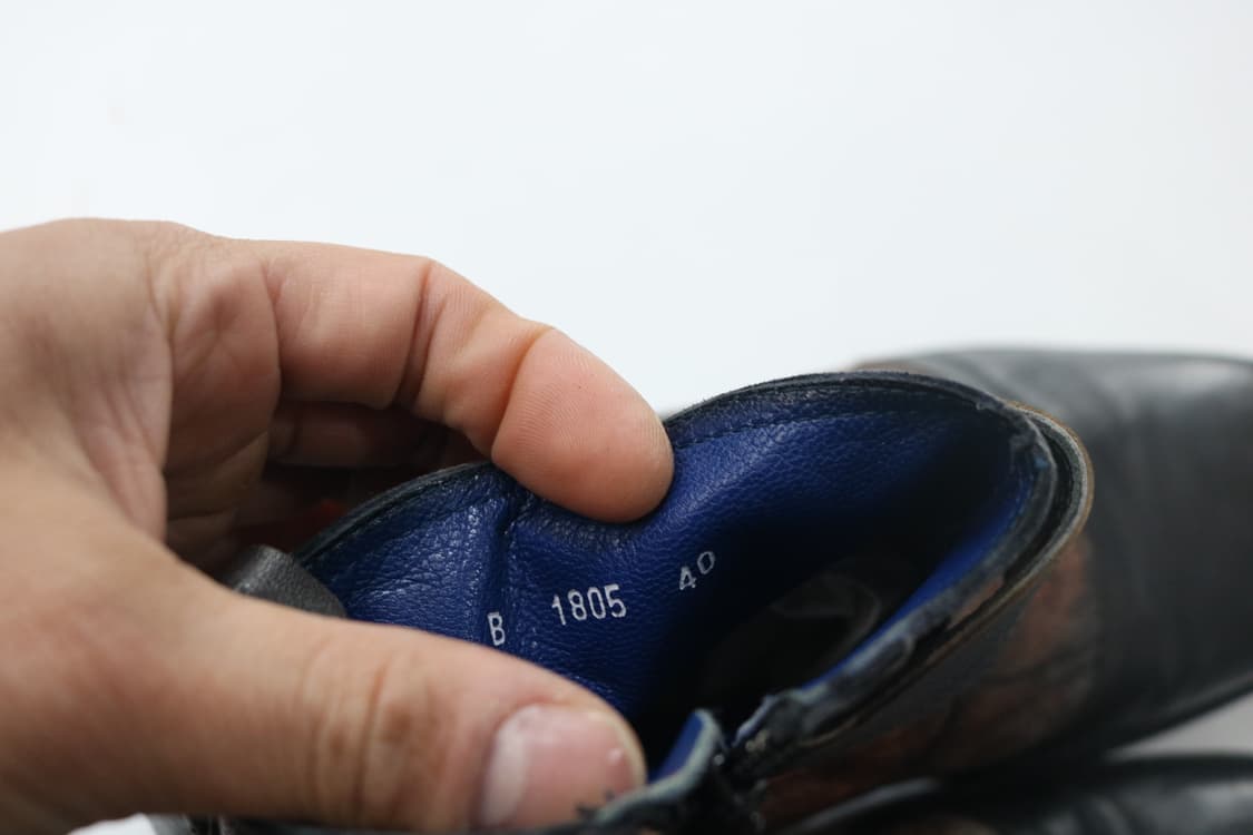 BLU 빈티지 레더 패치워크 버클 사이드 지퍼 부츠 (40) 상품이미지7