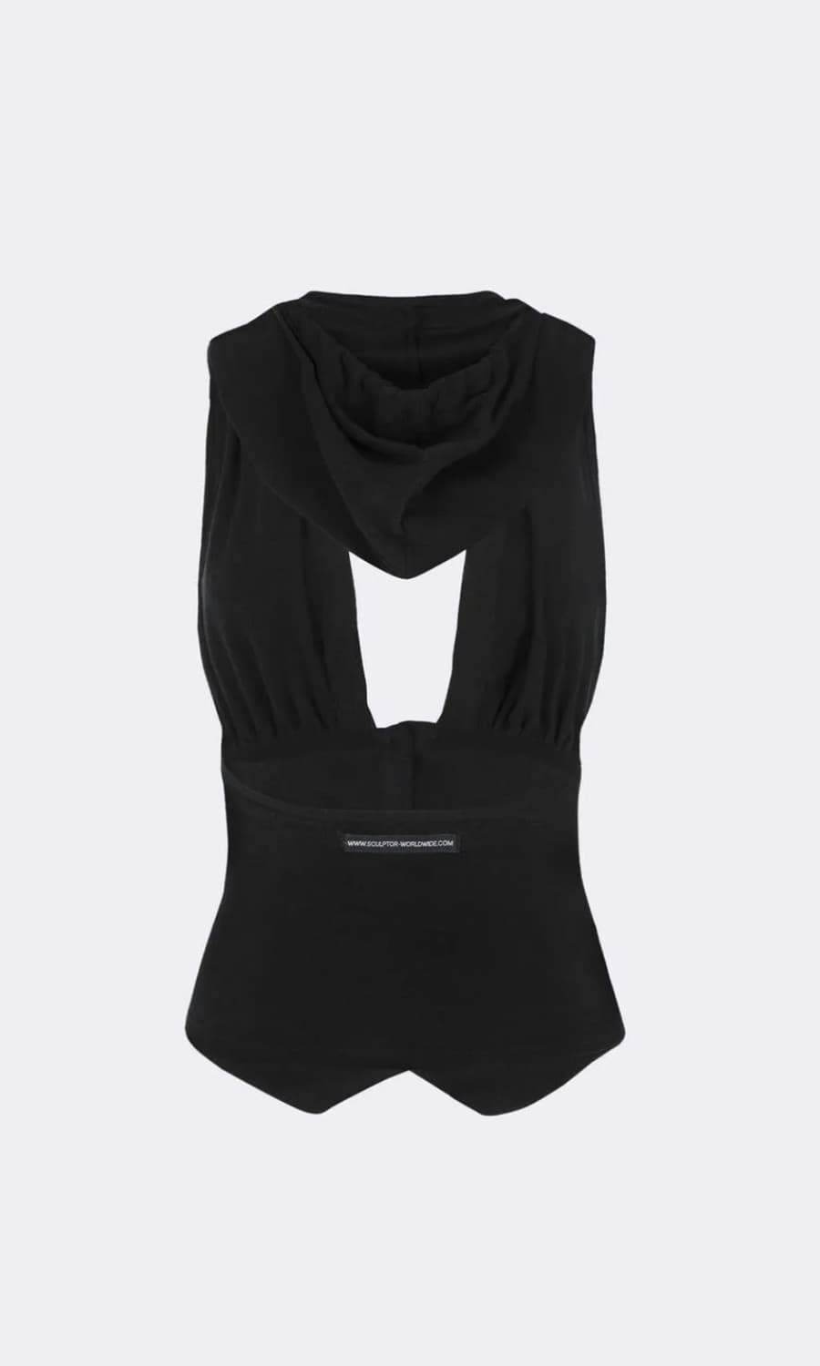 스컬프터 Classic Sleeveless Hoodie Black 상품이미지2