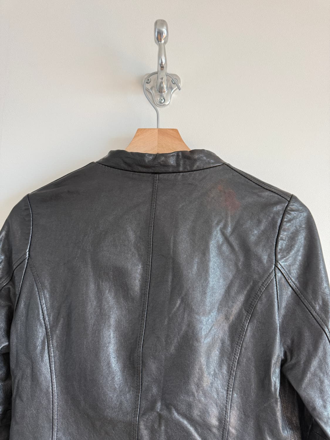 Pre owned 이태리 레더 자켓 상품이미지6