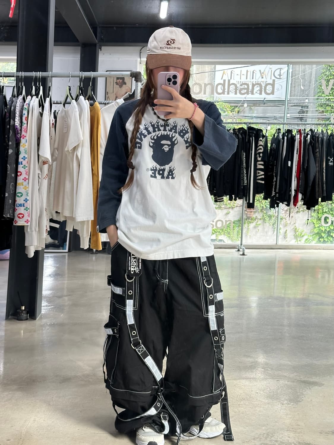베이프 OG 플레임 나그랑 티셔츠 상품이미지1