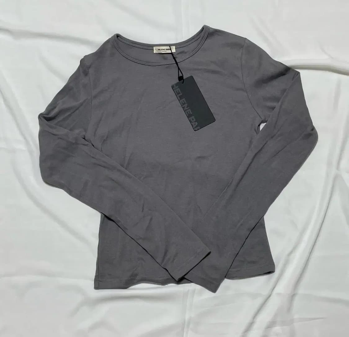 헬레네파리스 올데이 라운드 티셔츠 그레이 긴팔 상품이미지1