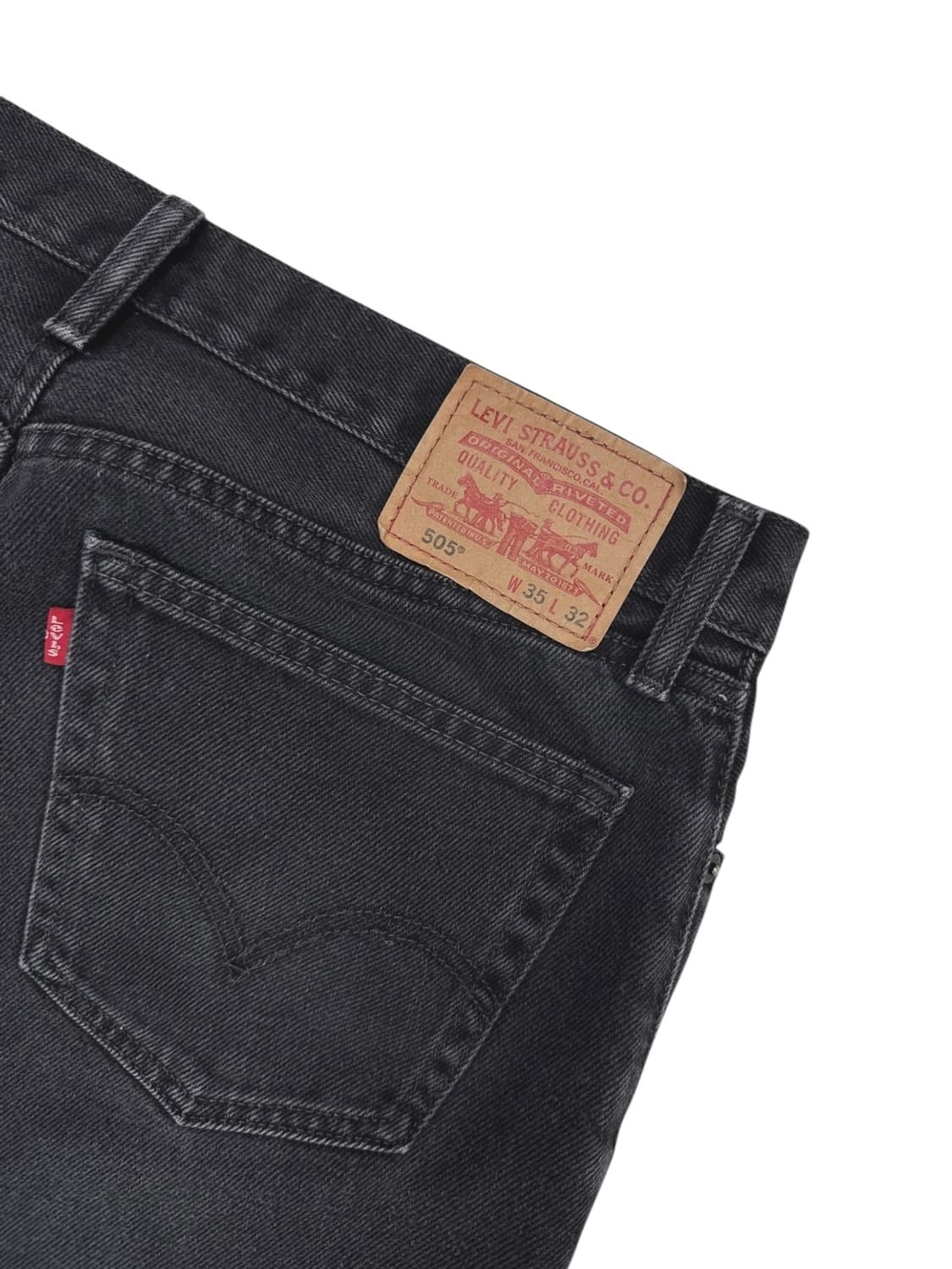 00s 리바이스 505 흑청 데님 (35) 상품이미지6