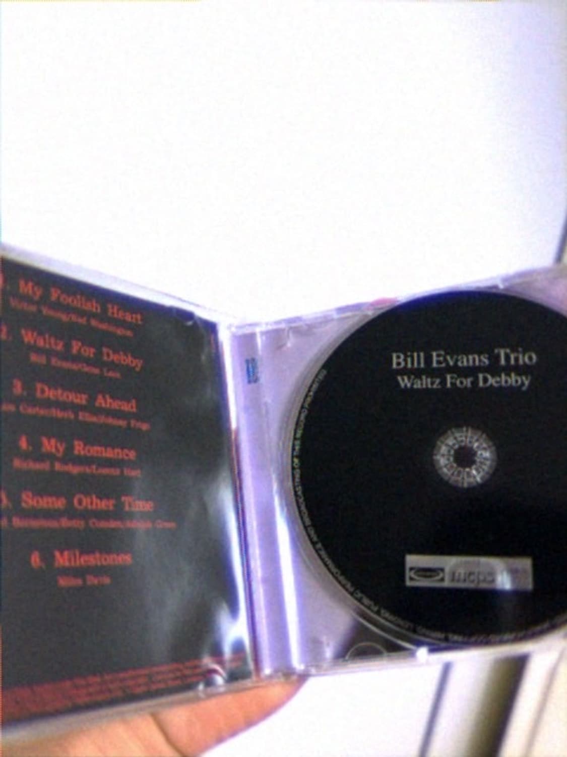 Bill Evans Trio/Waltz For Debby CD 상품이미지3