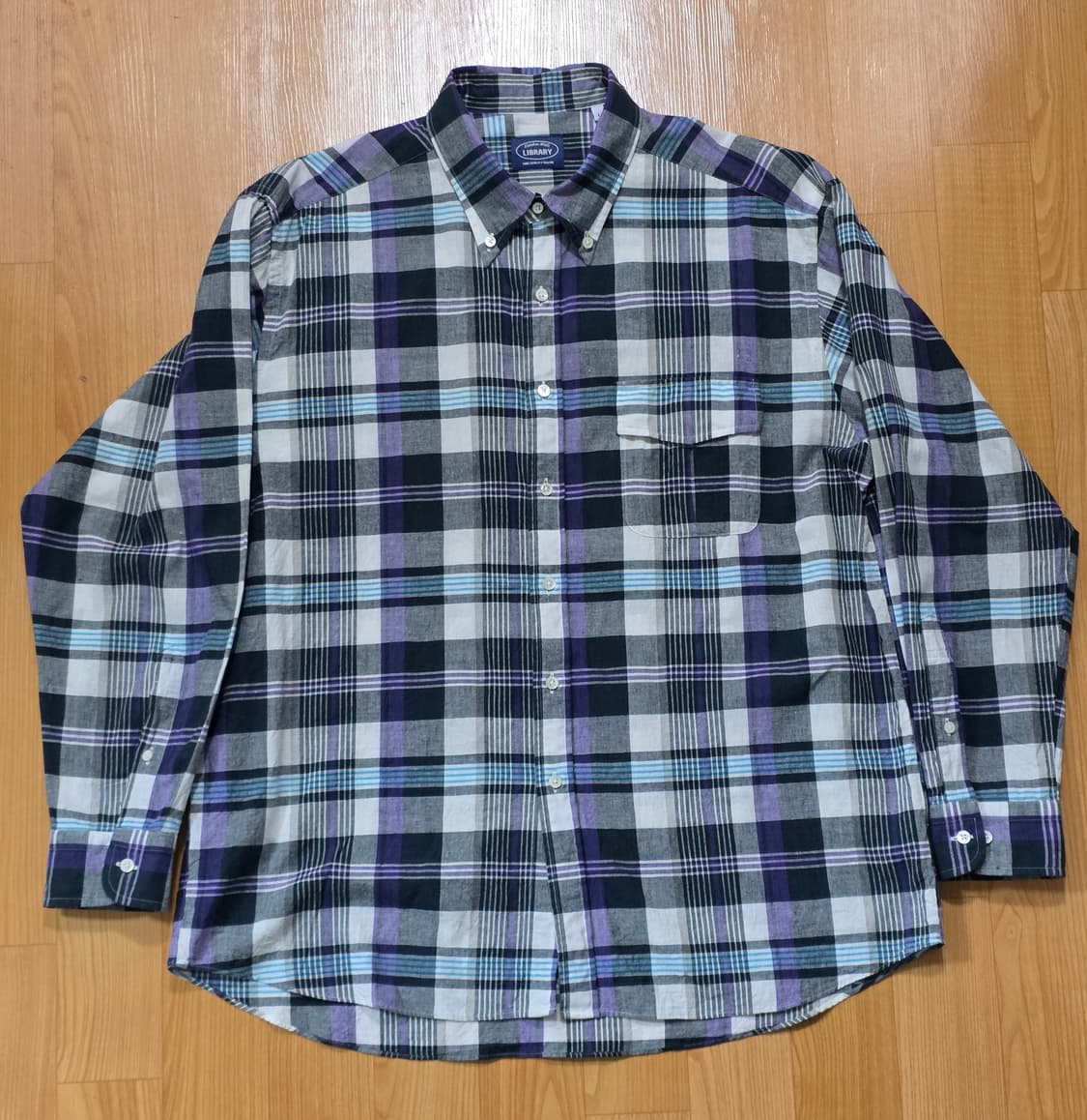 랜덤워크 라이브러리 마드라스 셔츠 라지사이즈 상품이미지3