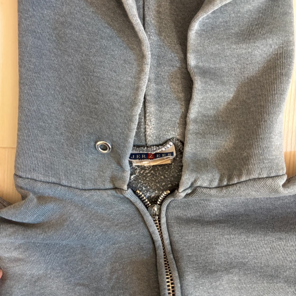 jerzees 페이드 집업 후디 상품이미지3