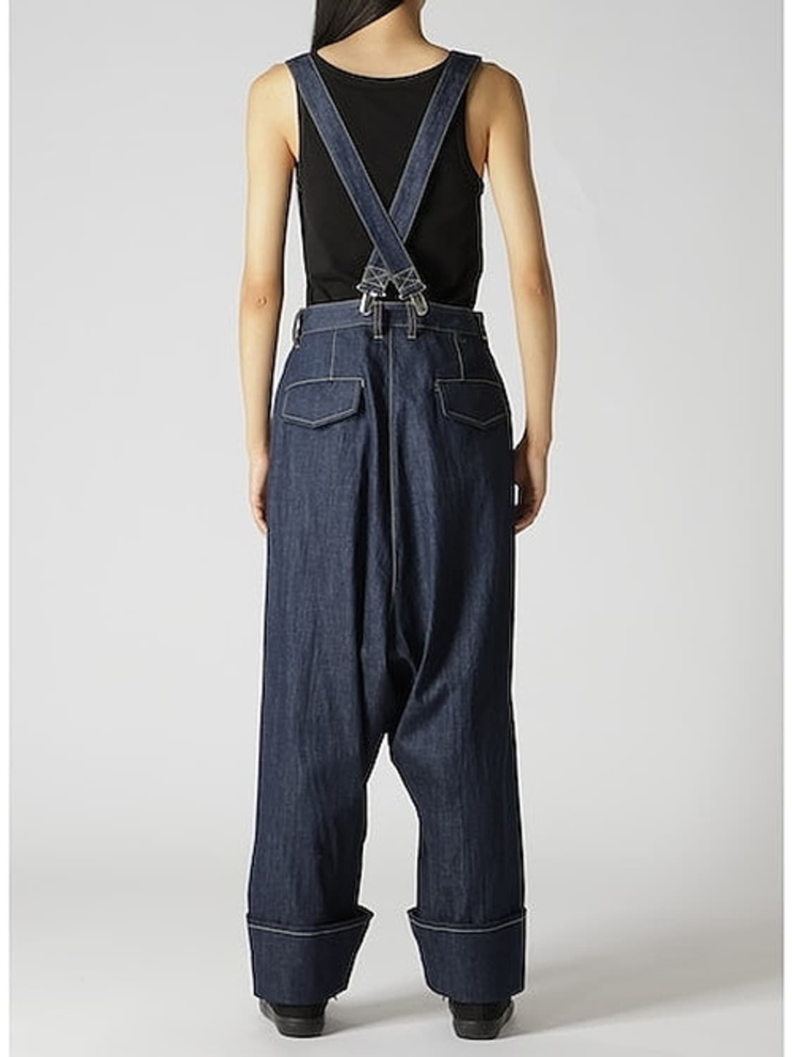 새상품 요지야마모토 Ground Y 서스펜더 데님 3size 상품이미지4