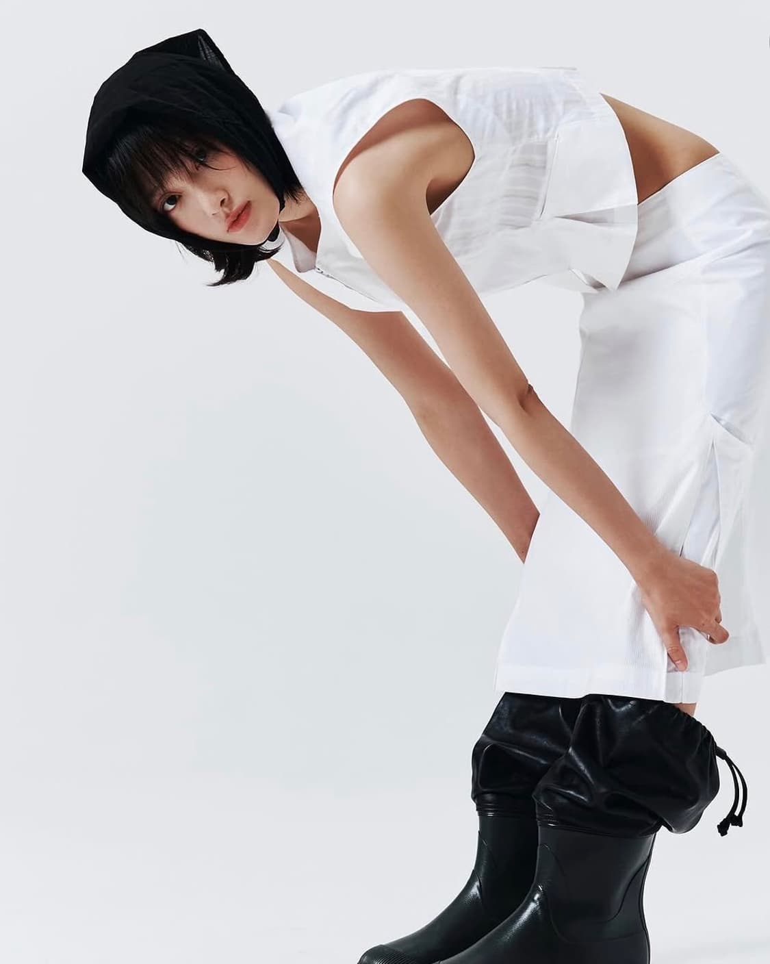 누마레 스카프 Nouvmaree garments dyed paneled 상품이미지4