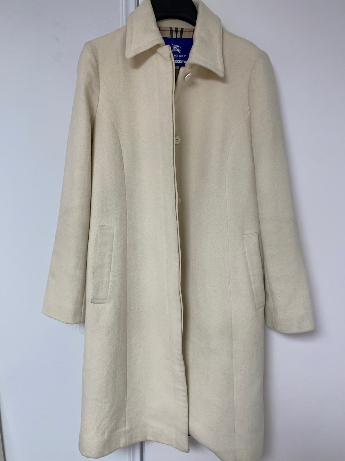 버버리 블루라벨 앙고라 코트 38 상품이미지1