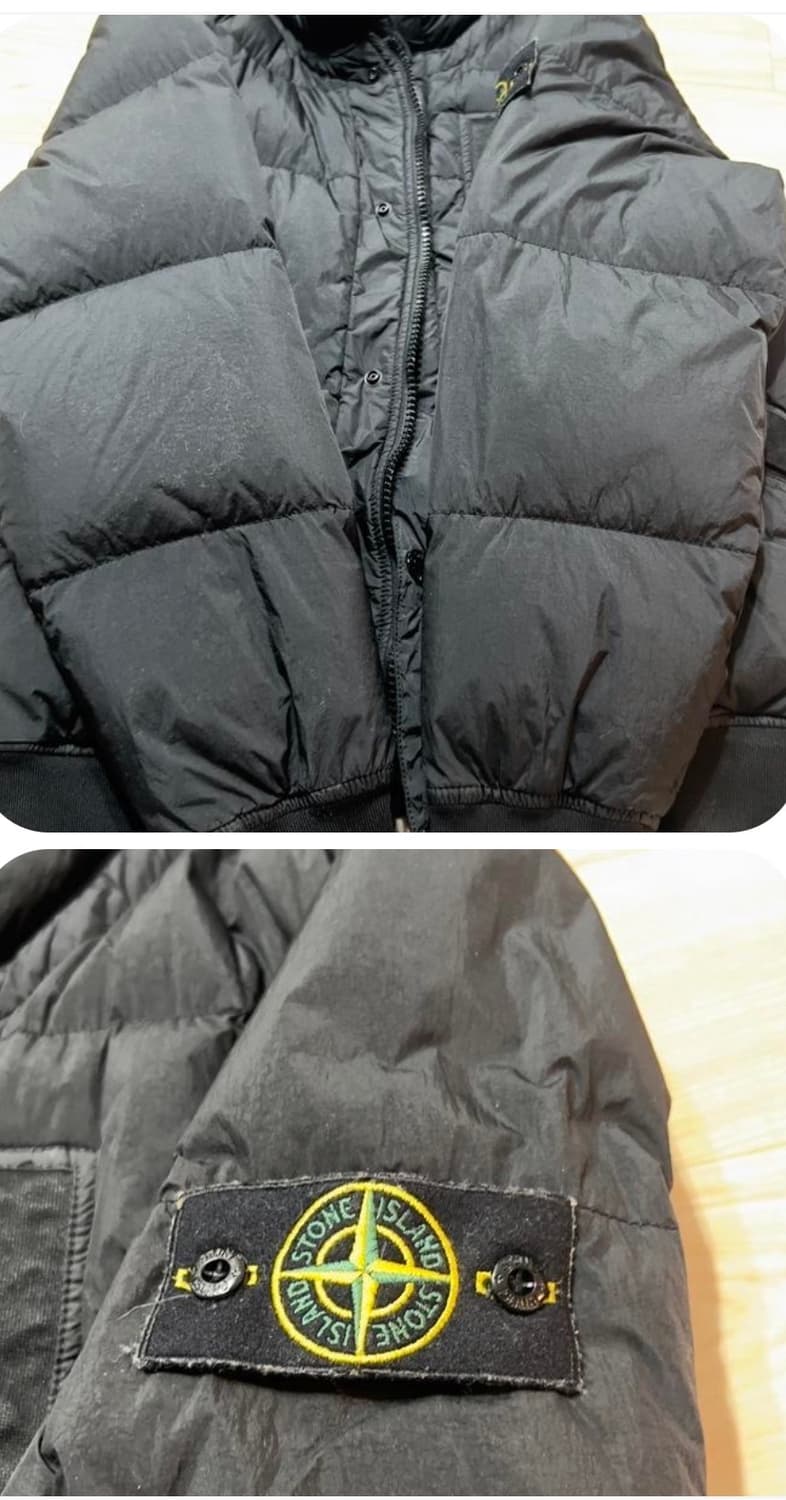 스톤아일랜드 크링클랩스 논후드 패딩 상품이미지7