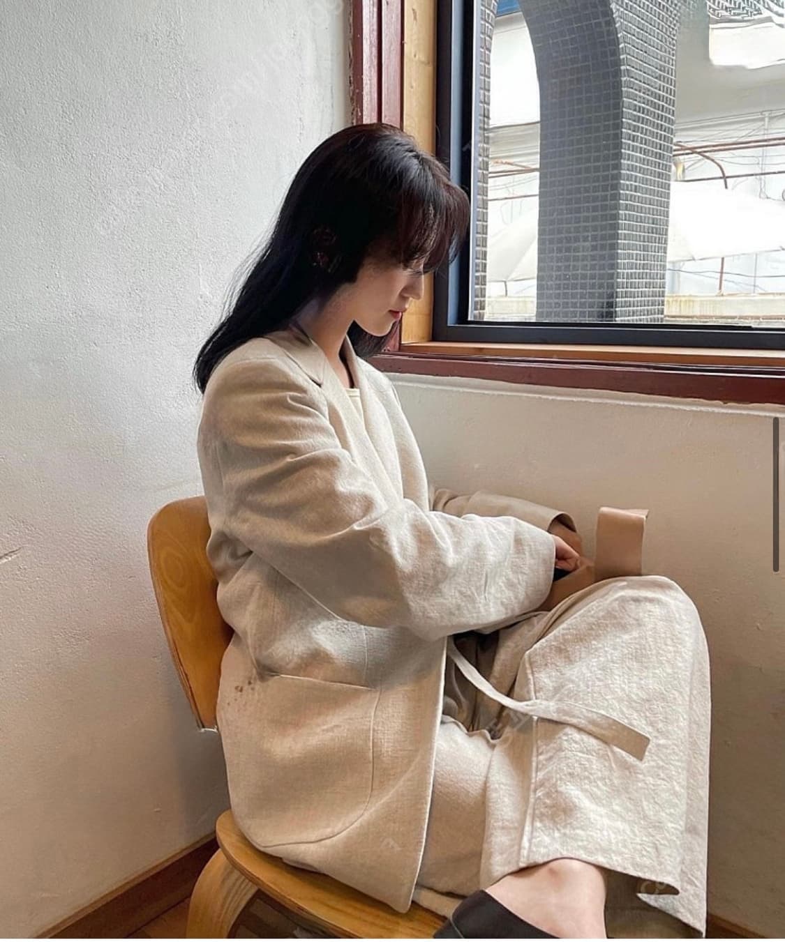 ged 샵 게드 스트랩 린넨 팬츠 상품이미지1