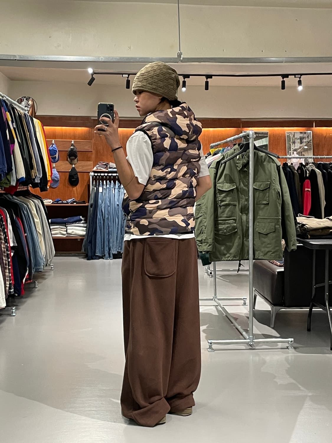 카모플라주 패딩 조끼   상품이미지3