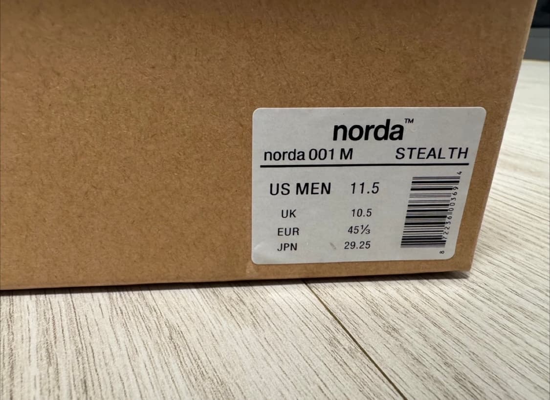 노다 001 스텔스 블랙 285mm 판매합니다 상품이미지5