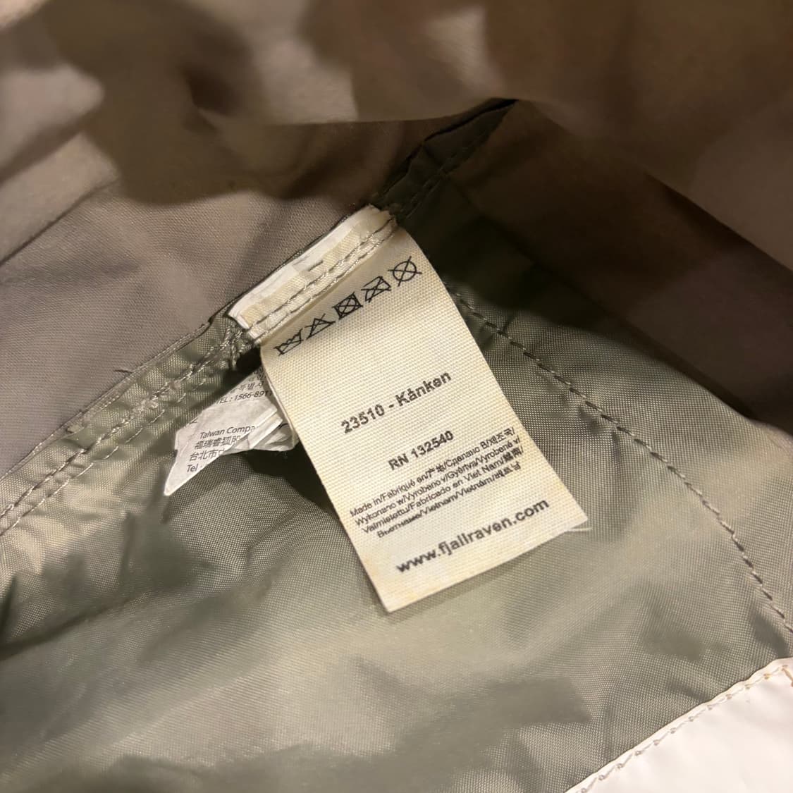 피엘라벤 칸켄 백 백팩 카키 그레이 상품이미지5