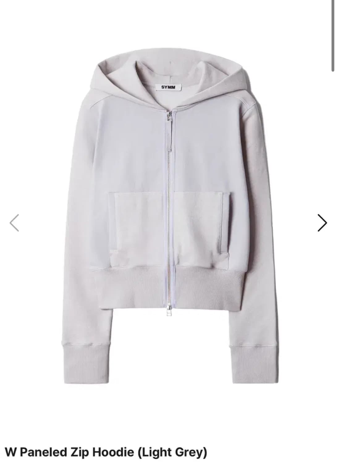Symm 우먼스 후드집업 1사이즈 W Paneled Zip Hoodie 상품이미지1