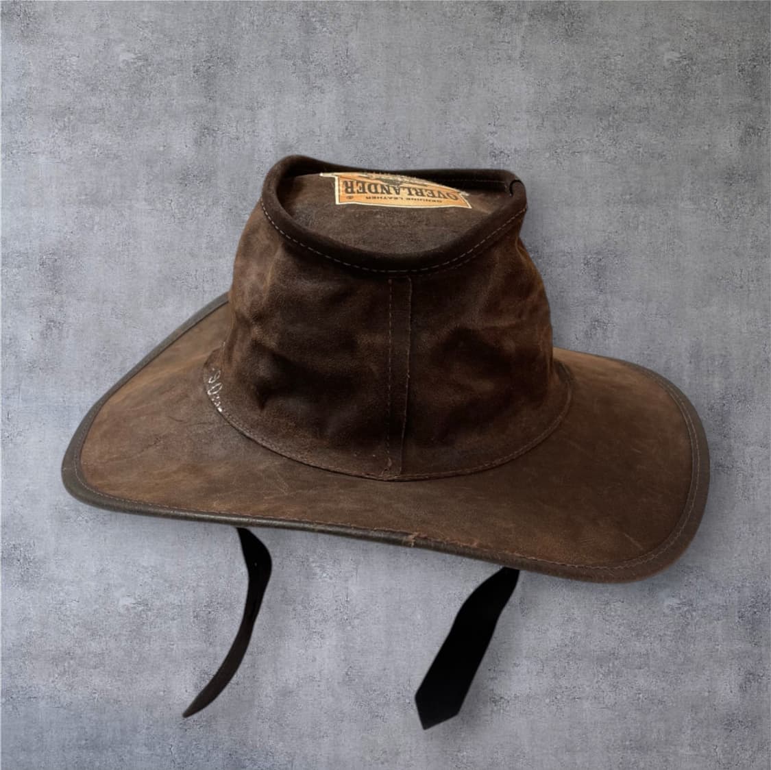 오버랜더 Overlander 브라운 빈티지 풀그레인 레더 웨스턴햇 상품이미지3