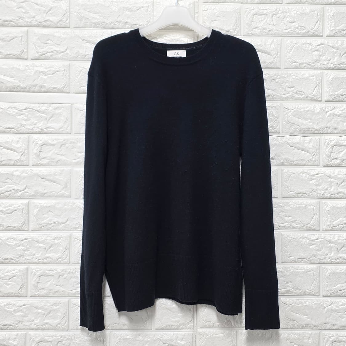 택포) 한섬 CK 캘빈클라인 캐시미어 니트 블랙 S 상품이미지1