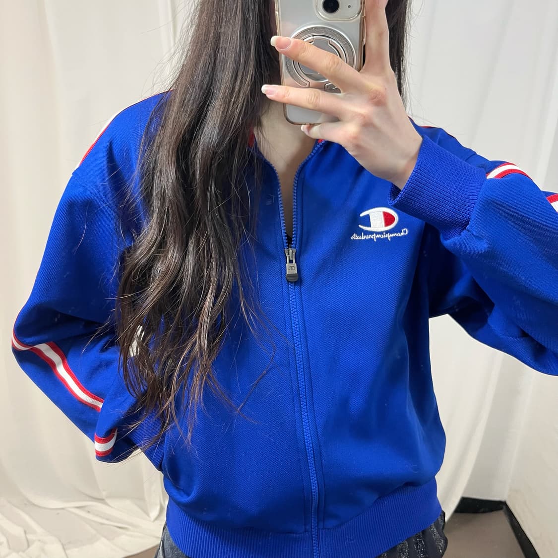 Champion Japan Blue Track Jacket 상품이미지3