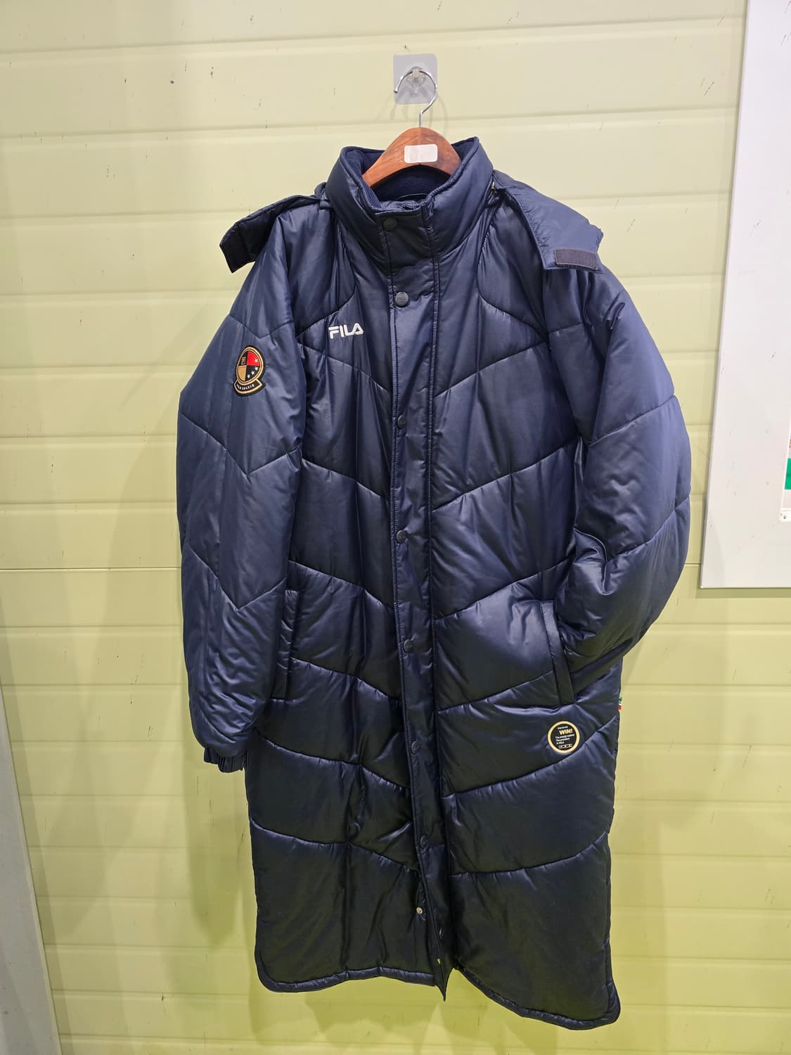 휠라 롱패딩 네이비 100 상품이미지7