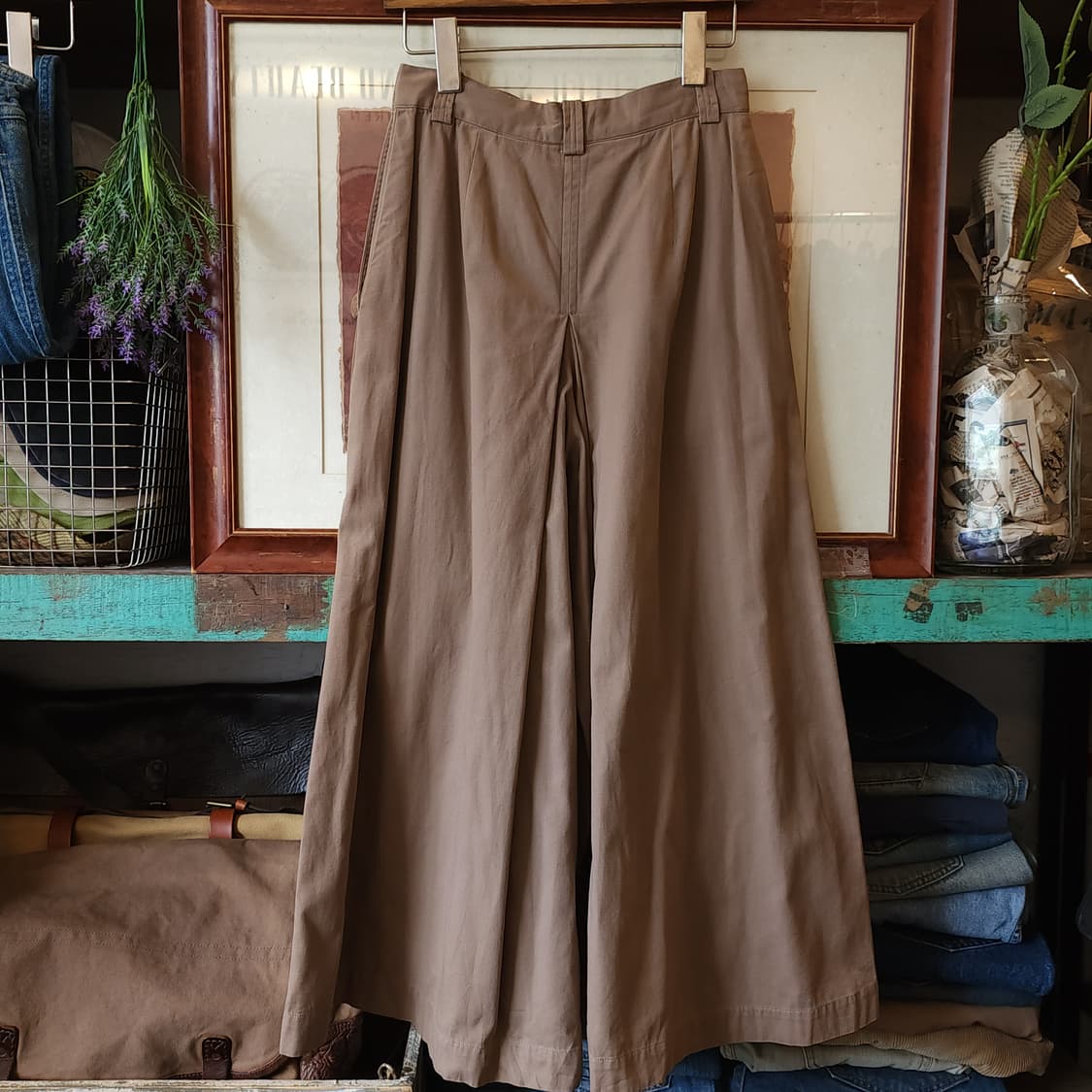 90s 폴로 컨트리 여성용 웨스턴 와이드 팬츠 치마바지 7 상품이미지3
