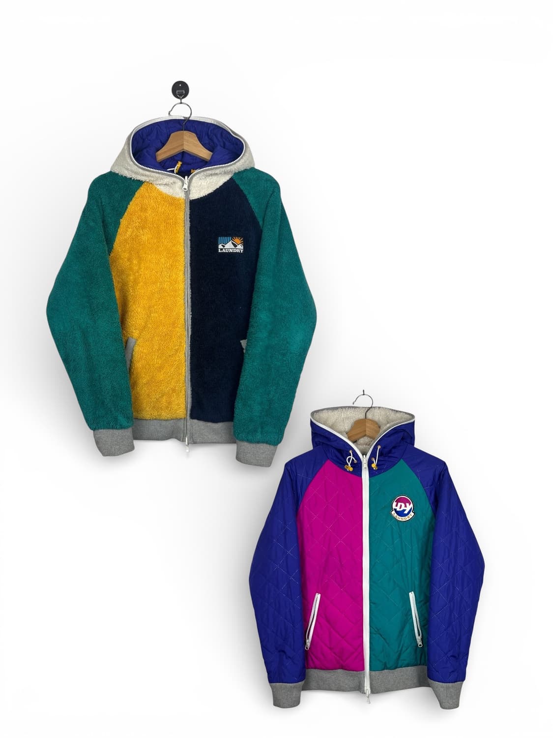 Laundry 컬러블록 리버시블 후드 점퍼 S 상품이미지1