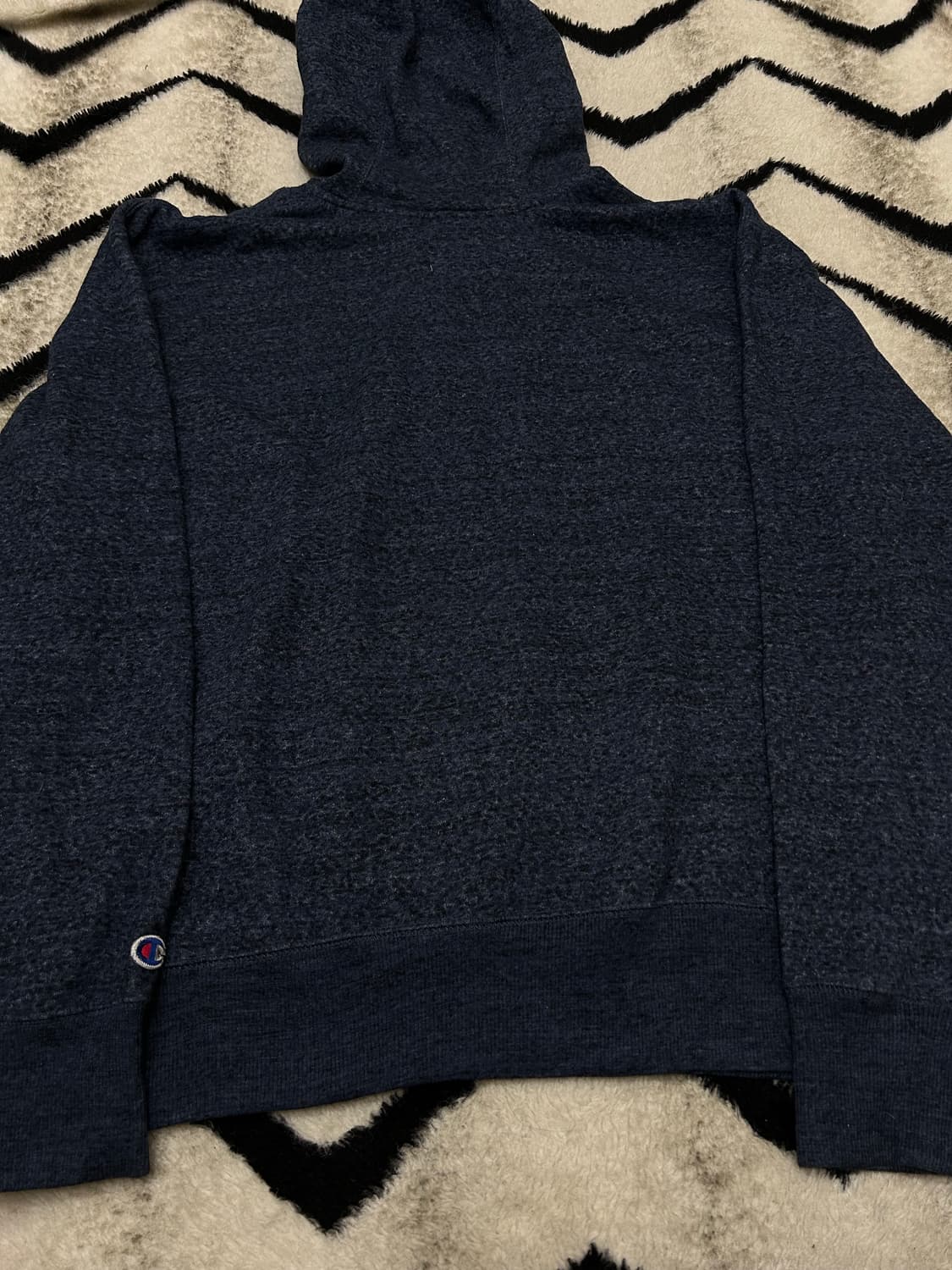 [XL]챔피온 어센틱 스펠아웃 후드/네이비블루/기모 상품이미지4