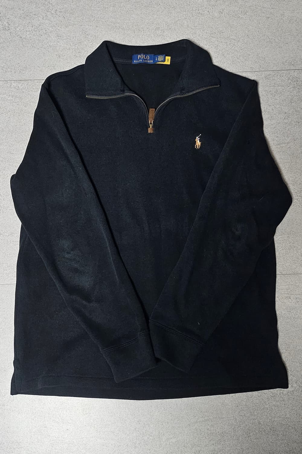 폴로 하프집업 코튼 니트스웨터 상품이미지1