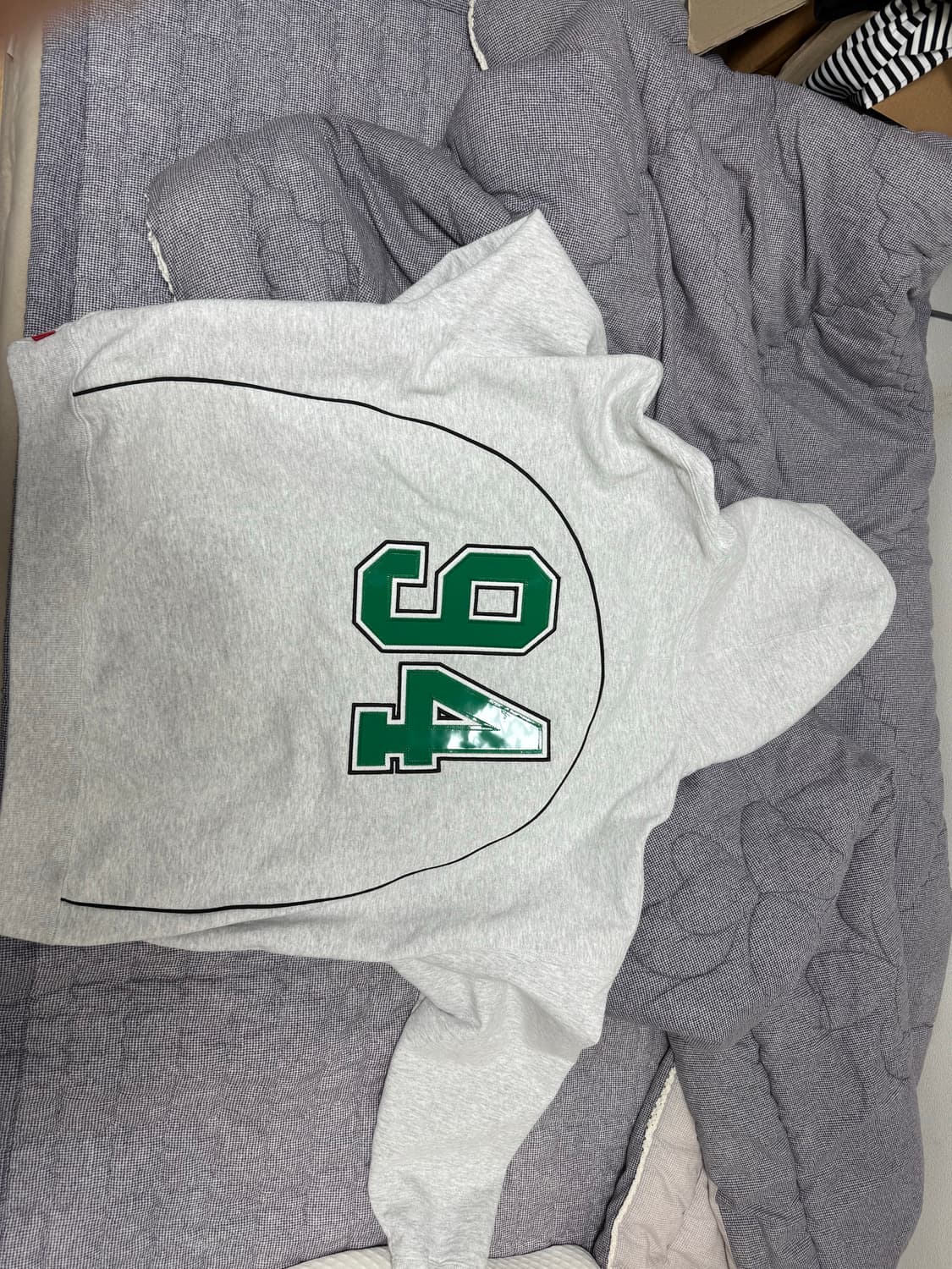 [M]슈프림 박시 파이핑 아크 후드 애쉬그레이 상품이미지2