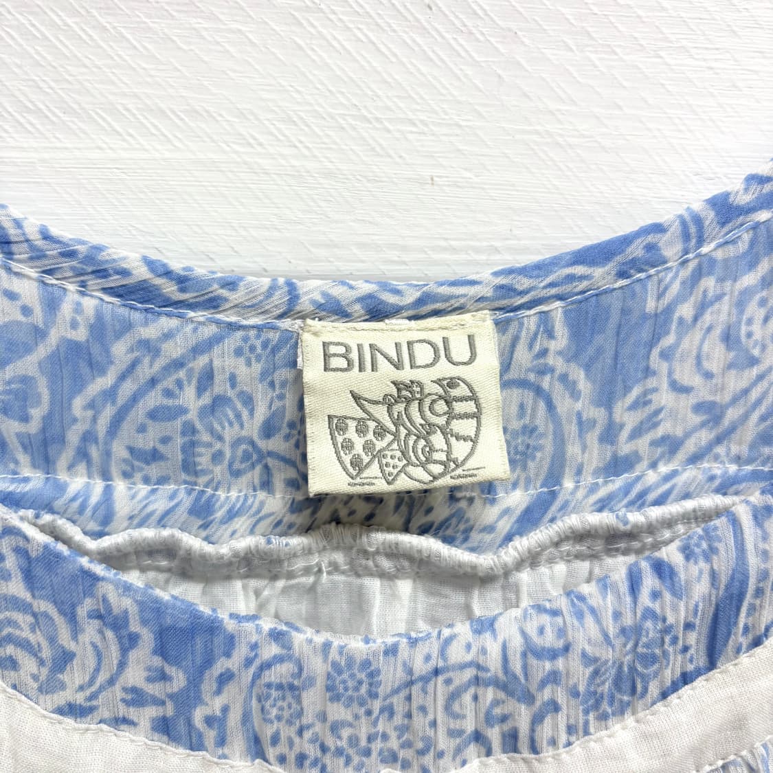 BINDU 에스닉 패턴 히피 쉬폰 원피스 상품이미지4