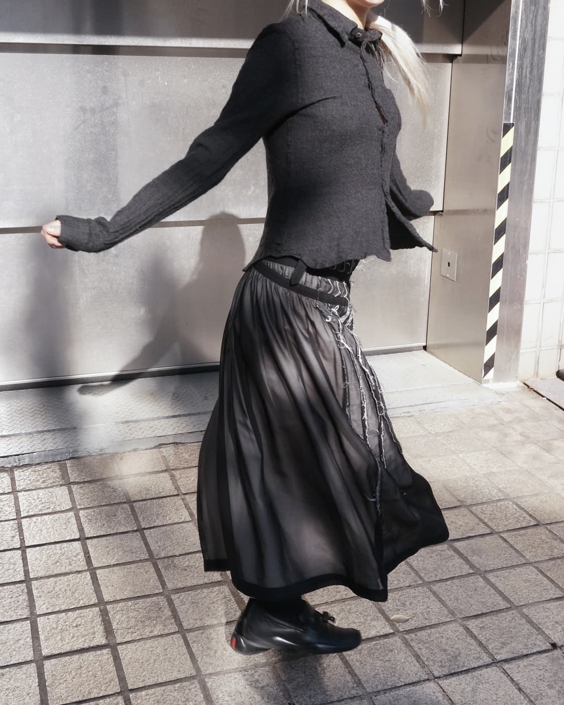 꼼데가르송 트리콧 스커트 상품이미지2