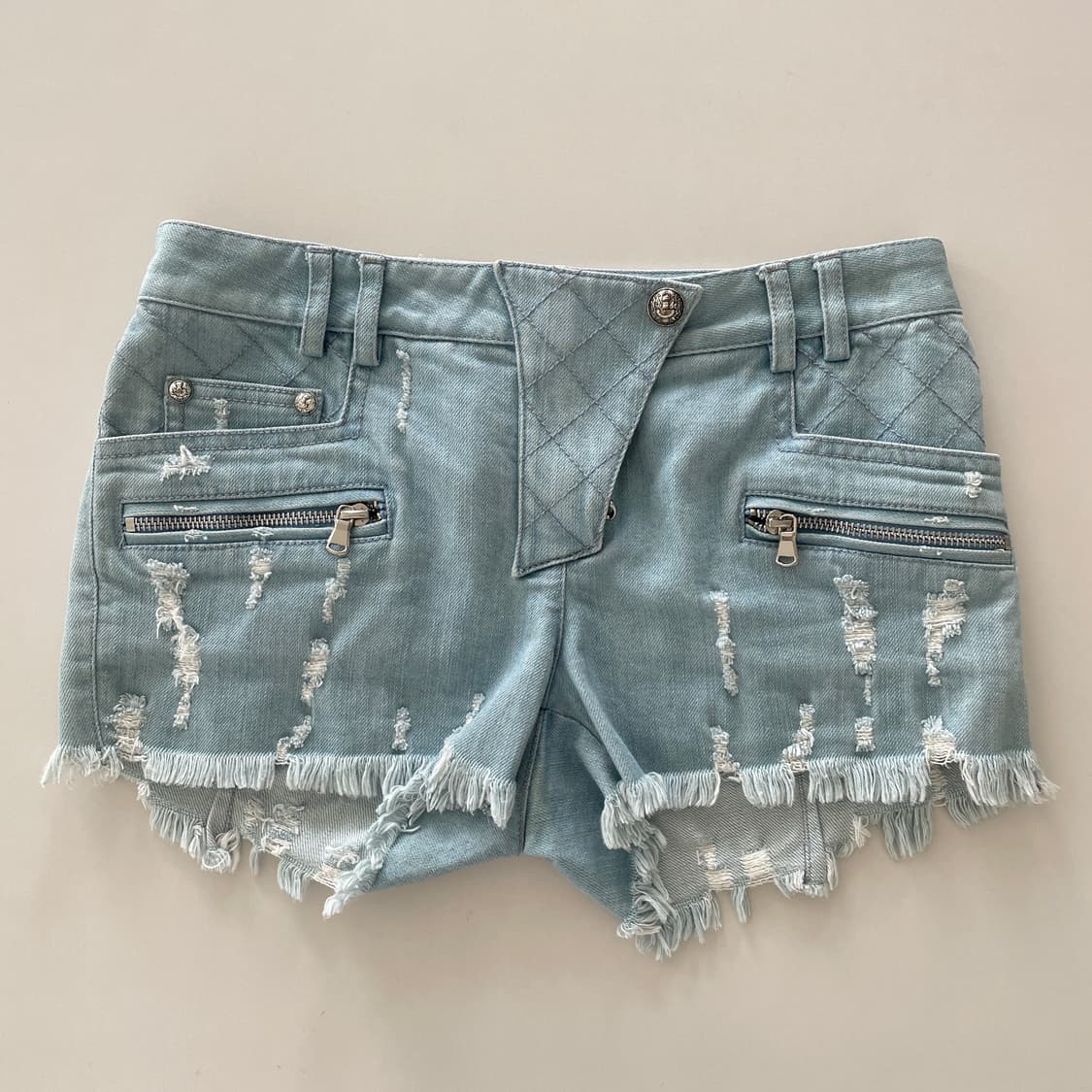 피에르발망 디스트로이드 데님 숏팬츠 상품이미지1