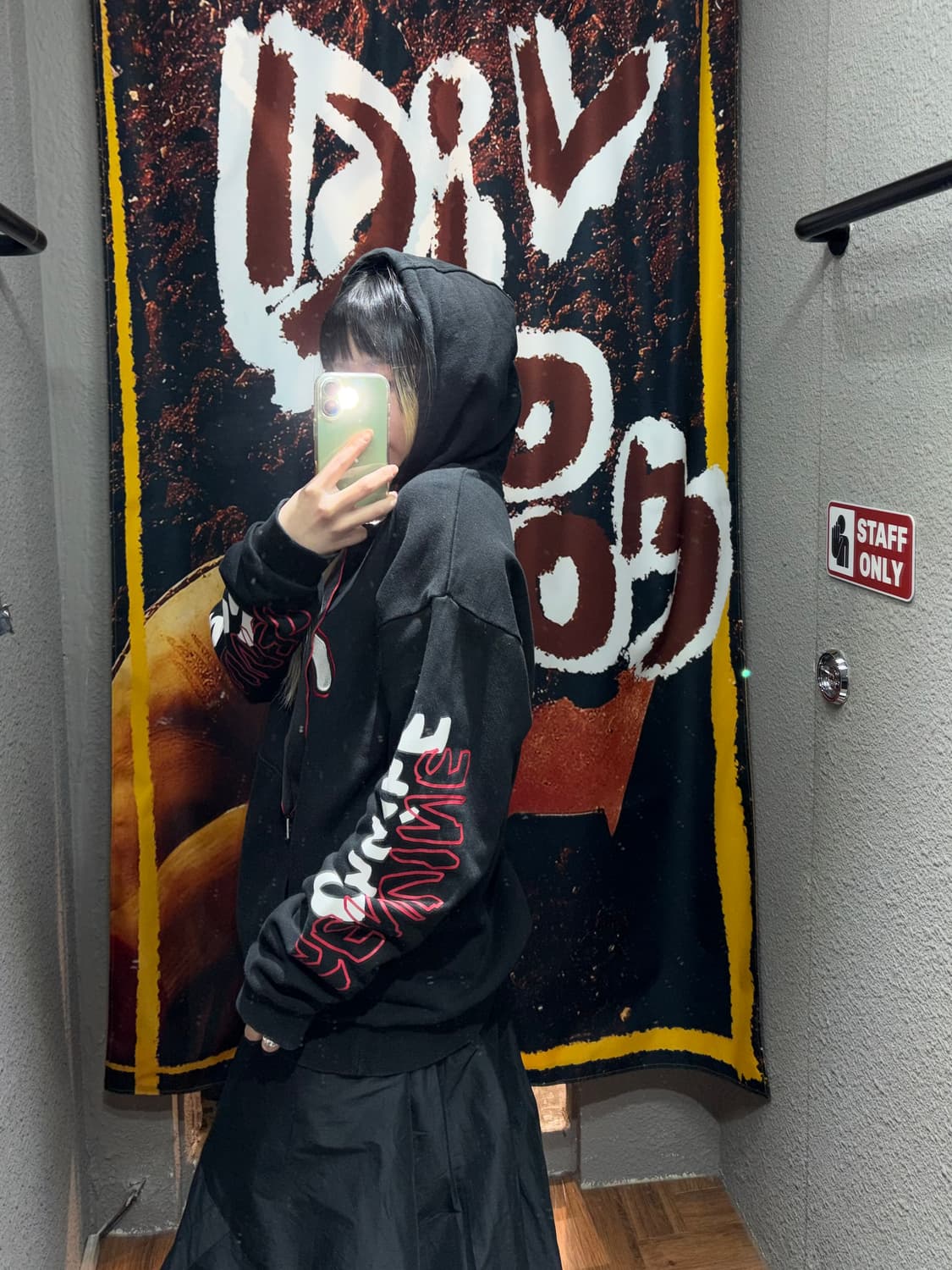 에비수 로고 오버핏 후드티 상품이미지3