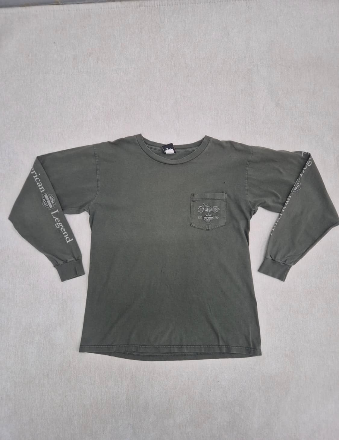 2002 Made in USA 빈티지 할리데이비슨 롱슬리브 L 상품이미지1