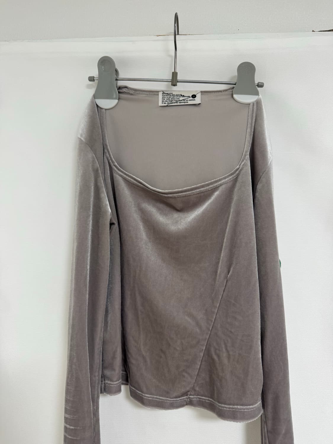 604서비스 롱슬리브 티 (실버) 상품이미지2