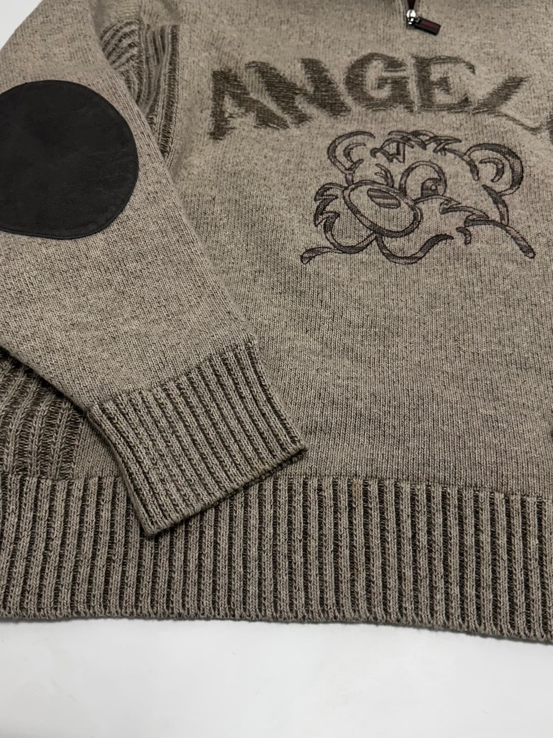 ANGELO GARDASUS 패치 반집업 니트 상품이미지5