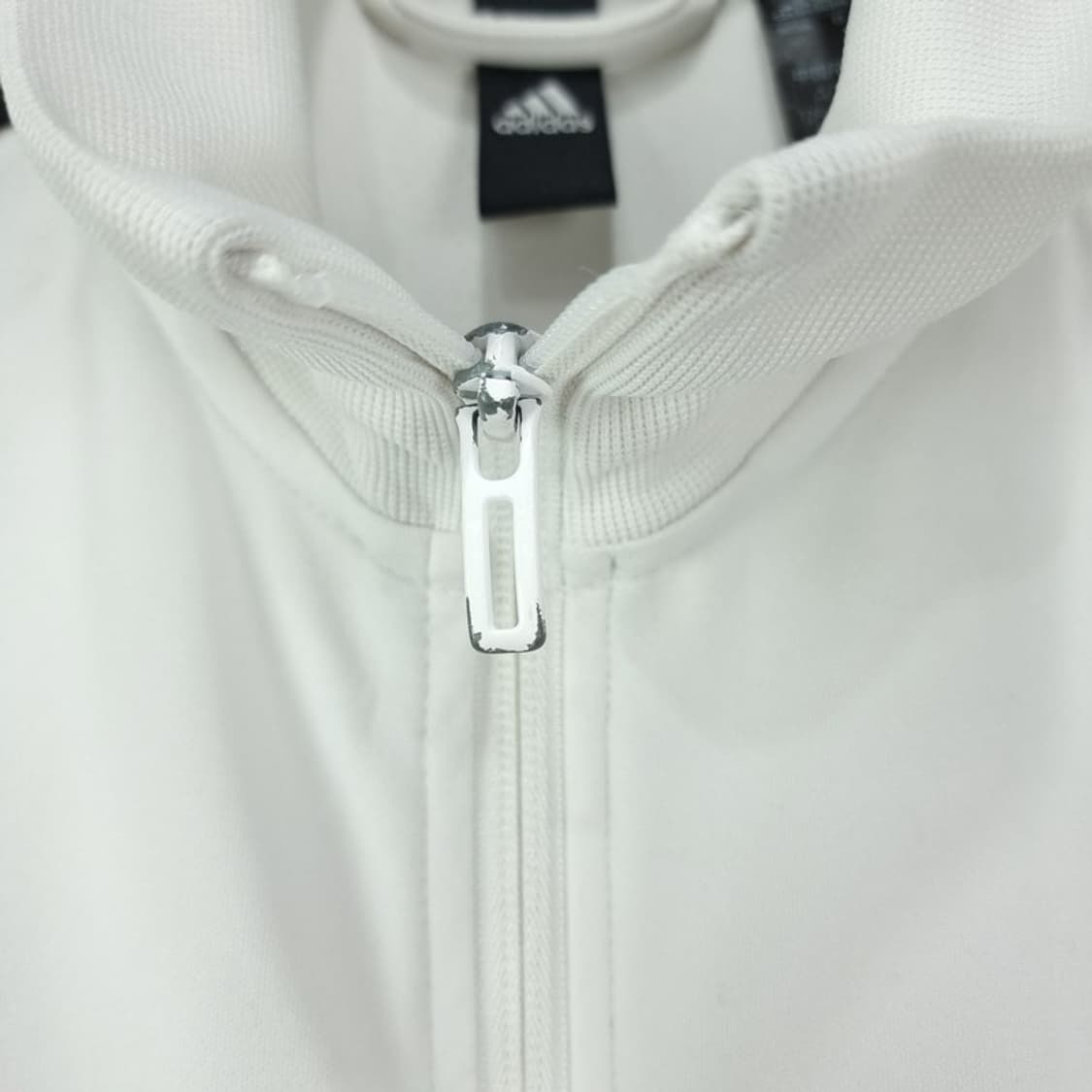 [아디다스] 로고 자수 화이트 져지 트랙탑 집업 자켓 M19538 상품이미지10