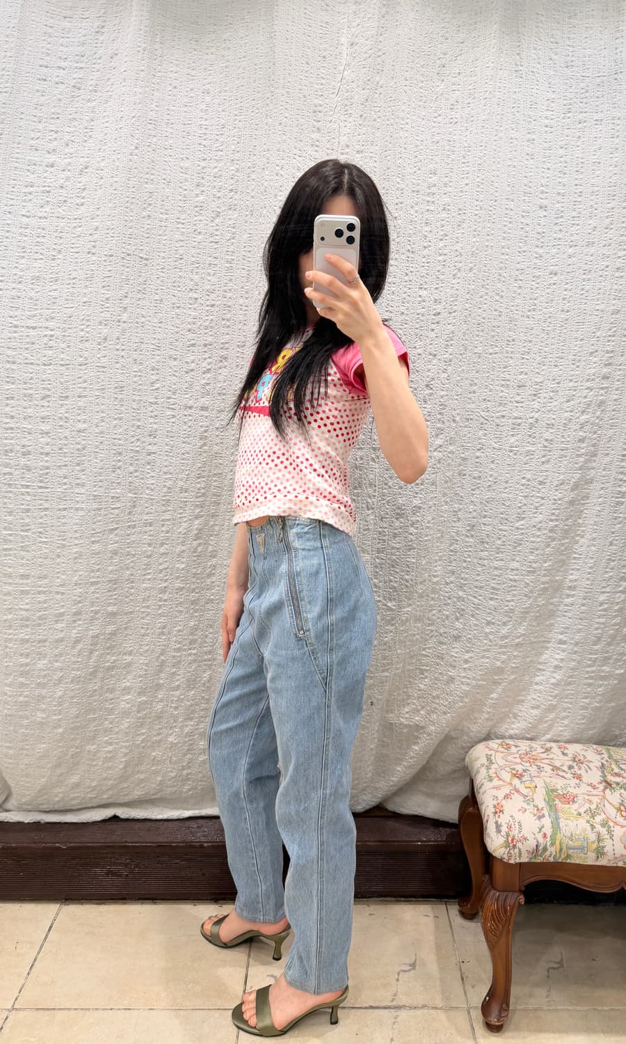 Zip-up waist denim 상품이미지3