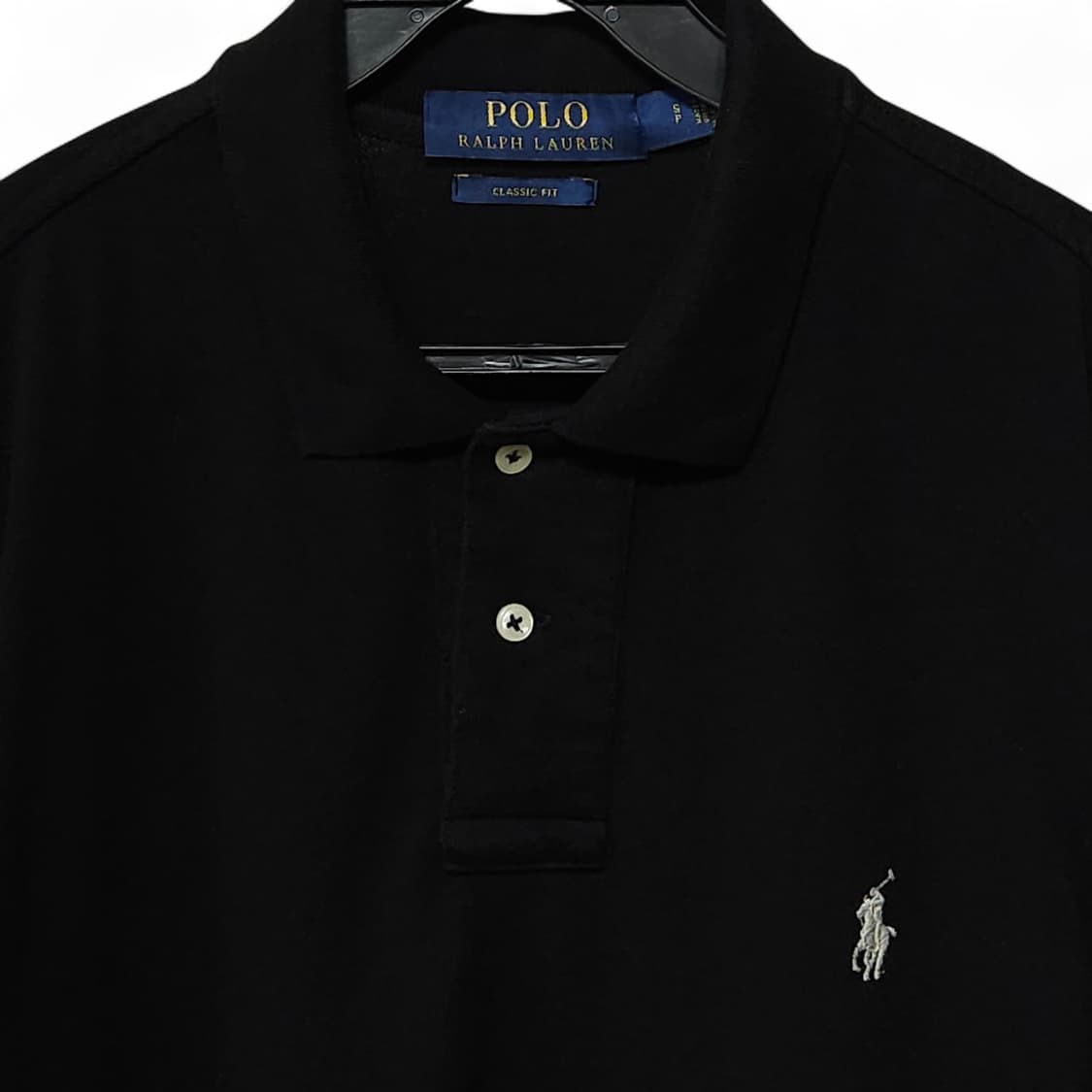 POLO 폴로 클래식핏 블랙 반팔 카라티 100 상품이미지2