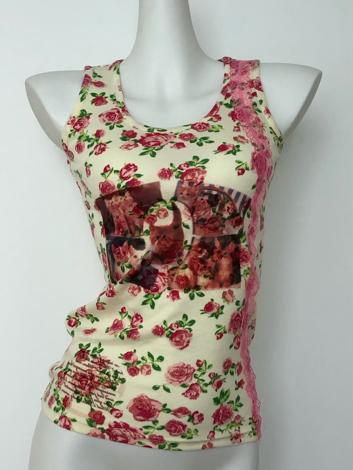 Kitty floral lace sleeveless 상품이미지3