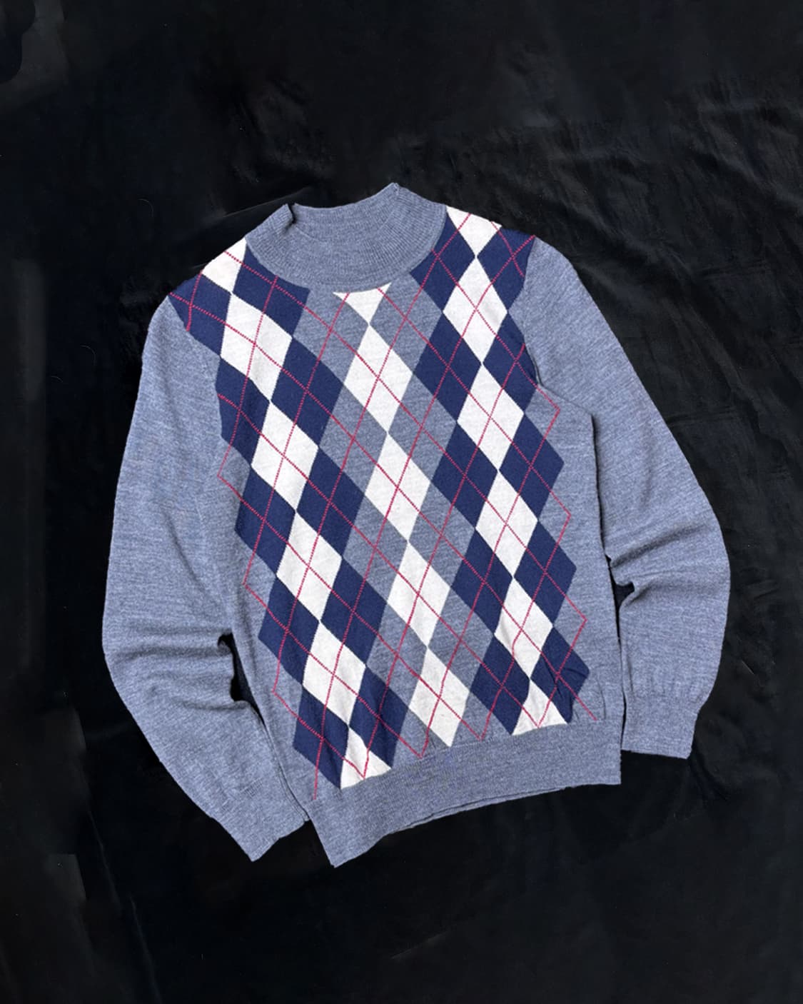 일본빈티지 아가일 니트 상품이미지1