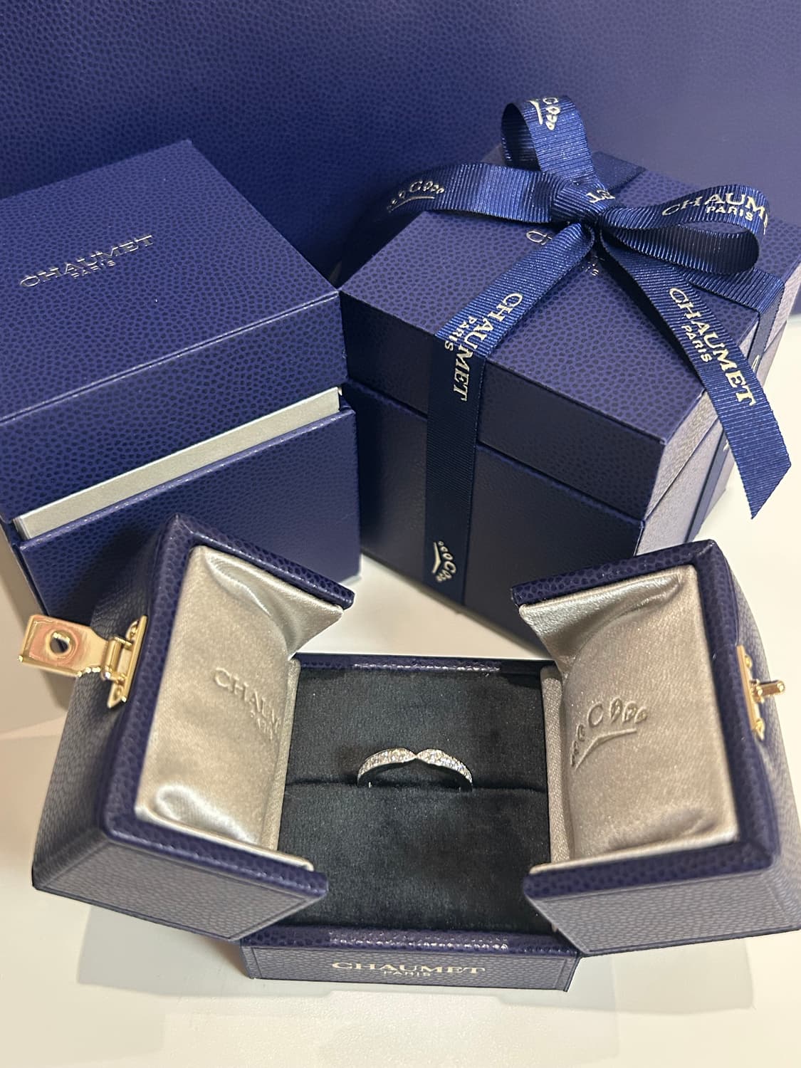 쇼메 트리옹프 드 쇼메 링 플래티넘 다이아몬드 상품이미지2