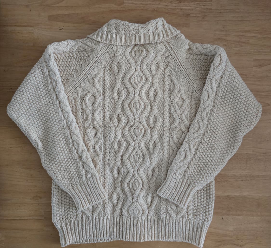 URBAN RESEARCH DOORS 핸드크래프트 울 케이블 가디건 (3 상품이미지5