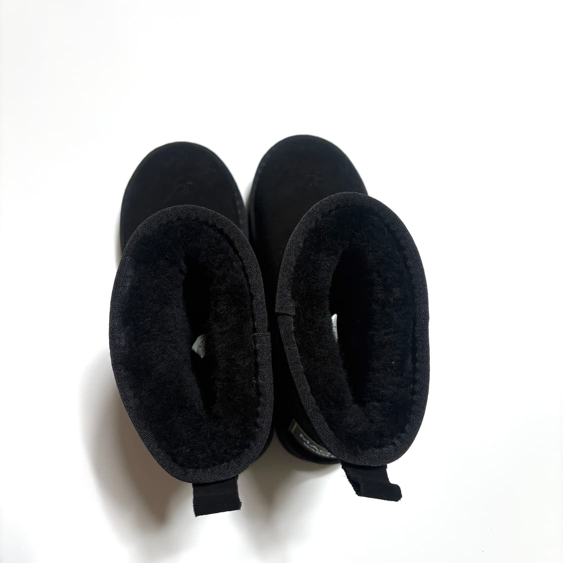 마크모크 36(230) 플라워패턴 소가죽 방한 어그부츠 블랙 상품이미지6