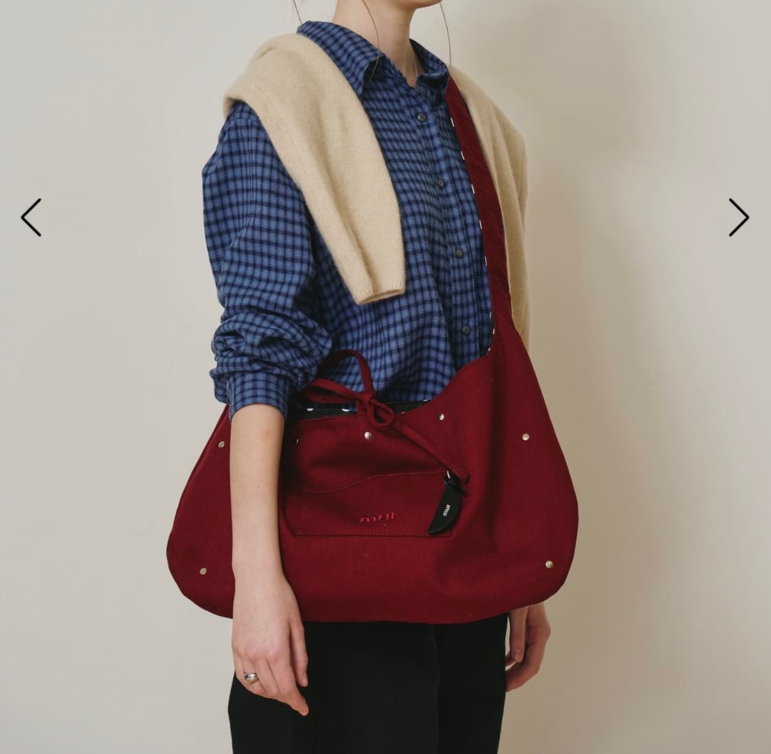 mur / Reversible Polar Hobo bag-리버시블 가방 상품이미지3